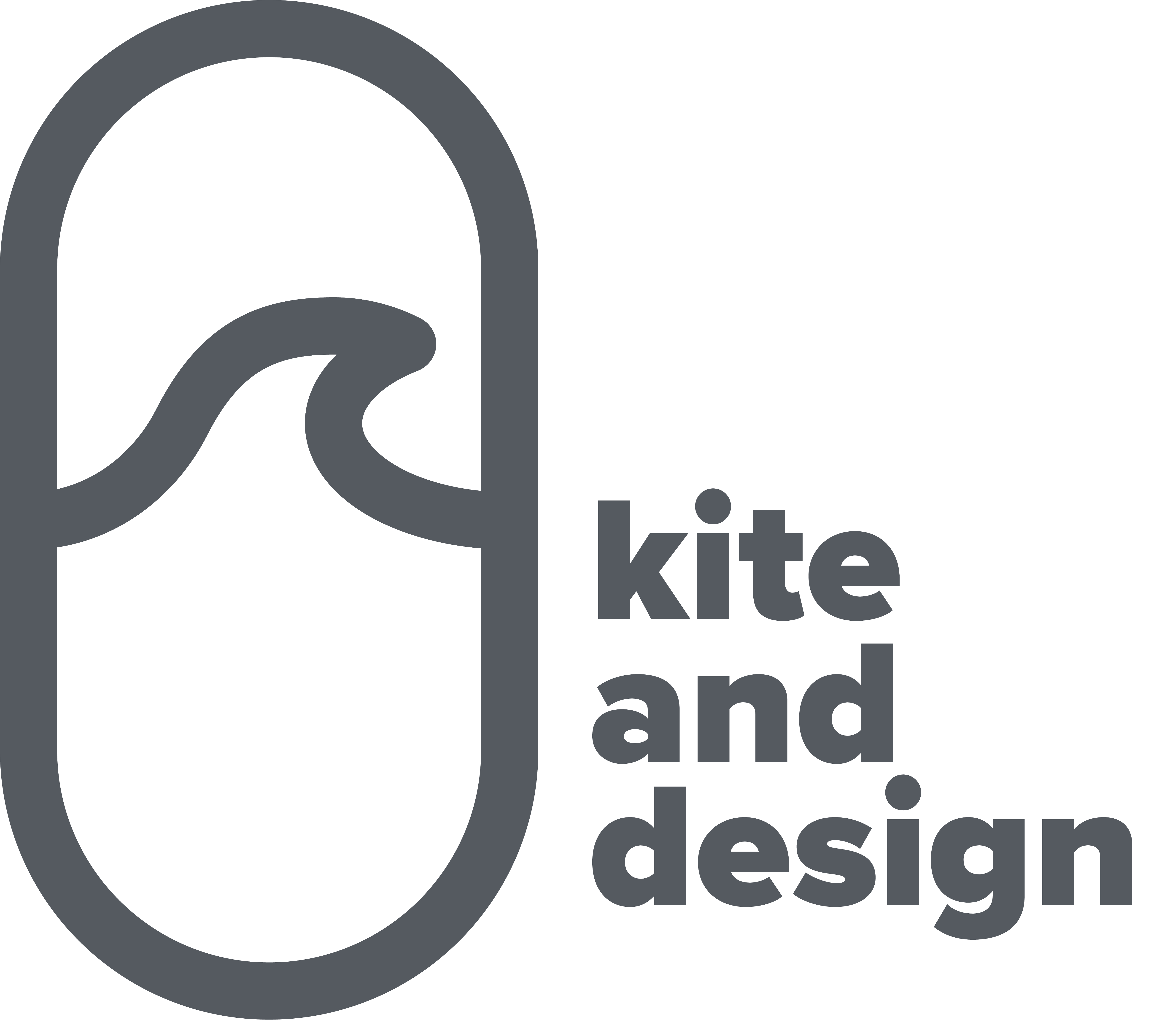 logo of designbrand kiteanddesign grey